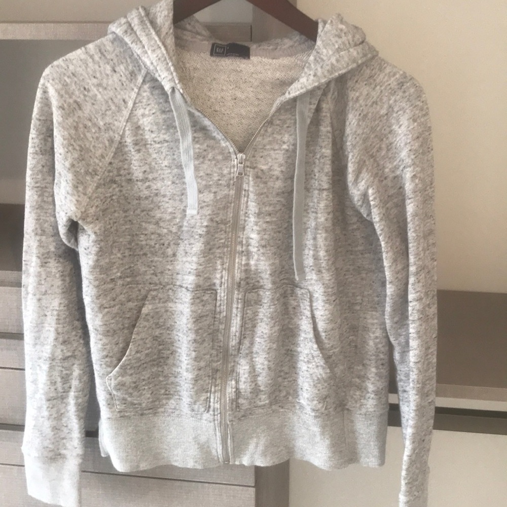 Grey and black cotten hoodie